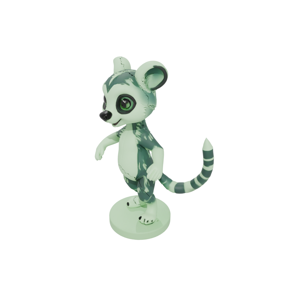 Glow Kawaii Flexi Lemur