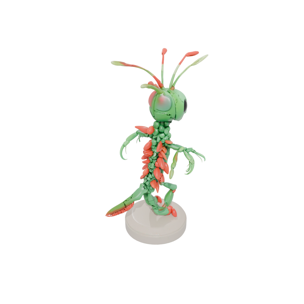 Glow Kawaii Flexi Mantis Shrimp