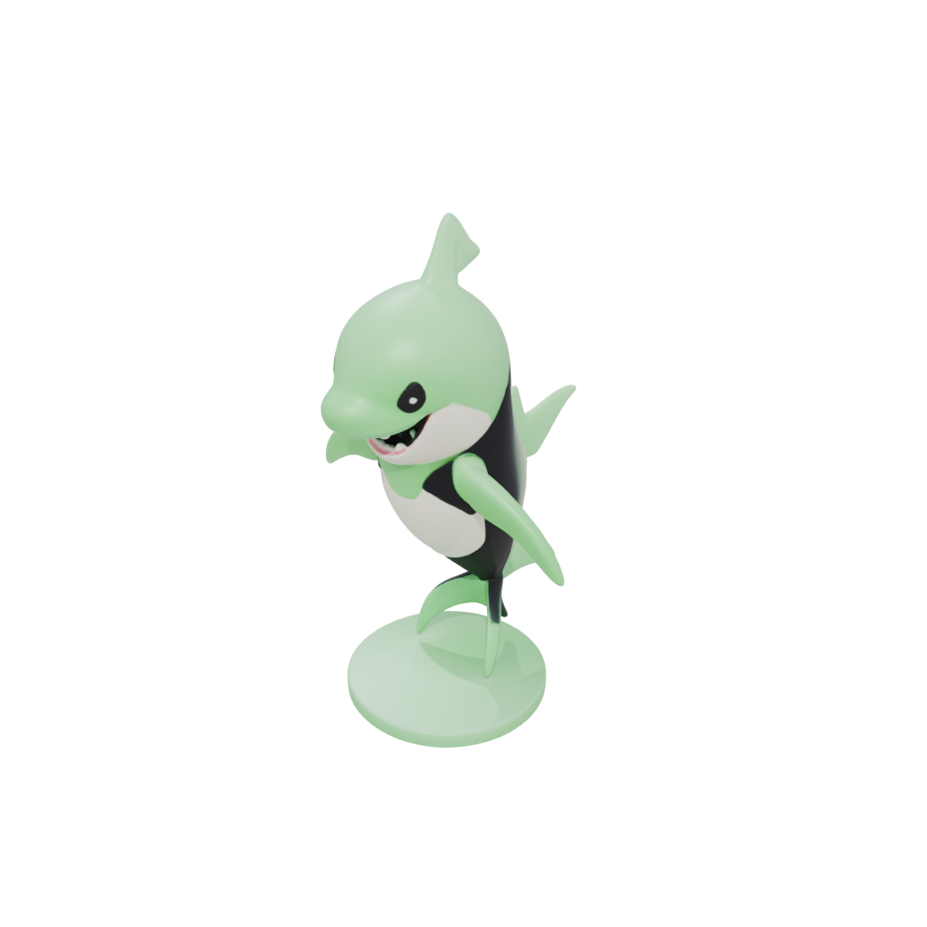 Glow Kawaii Flexi Orca Whale