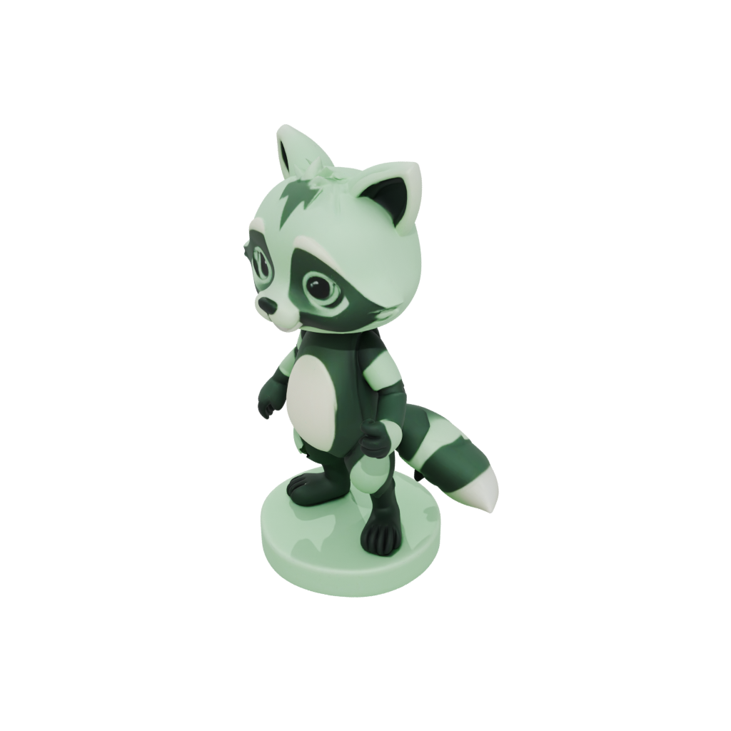 Glow Kawaii Flexi Raccoon