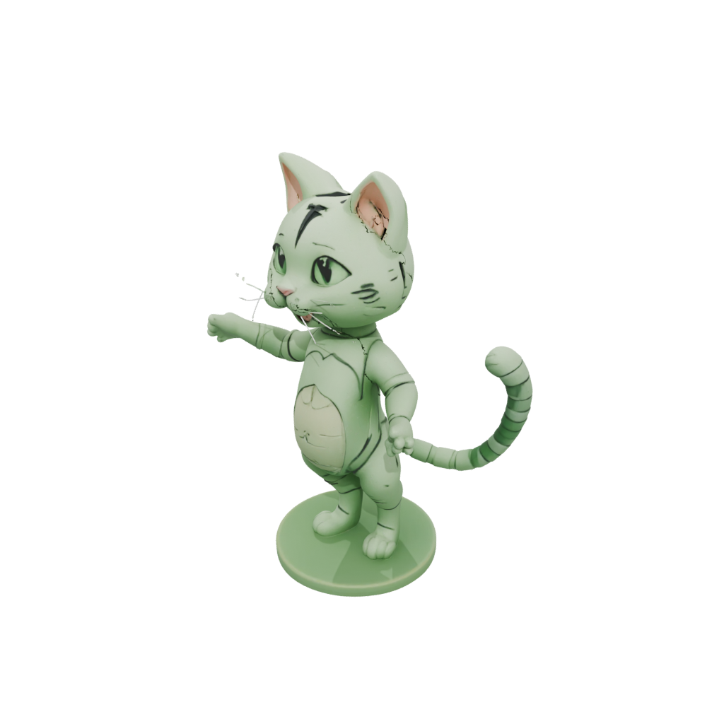 Glow Kawaii Flexi Tabby Cat