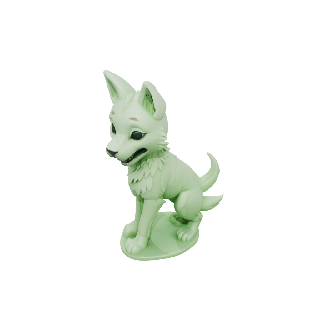 Glow Kawaii Flexi Wolf Pup