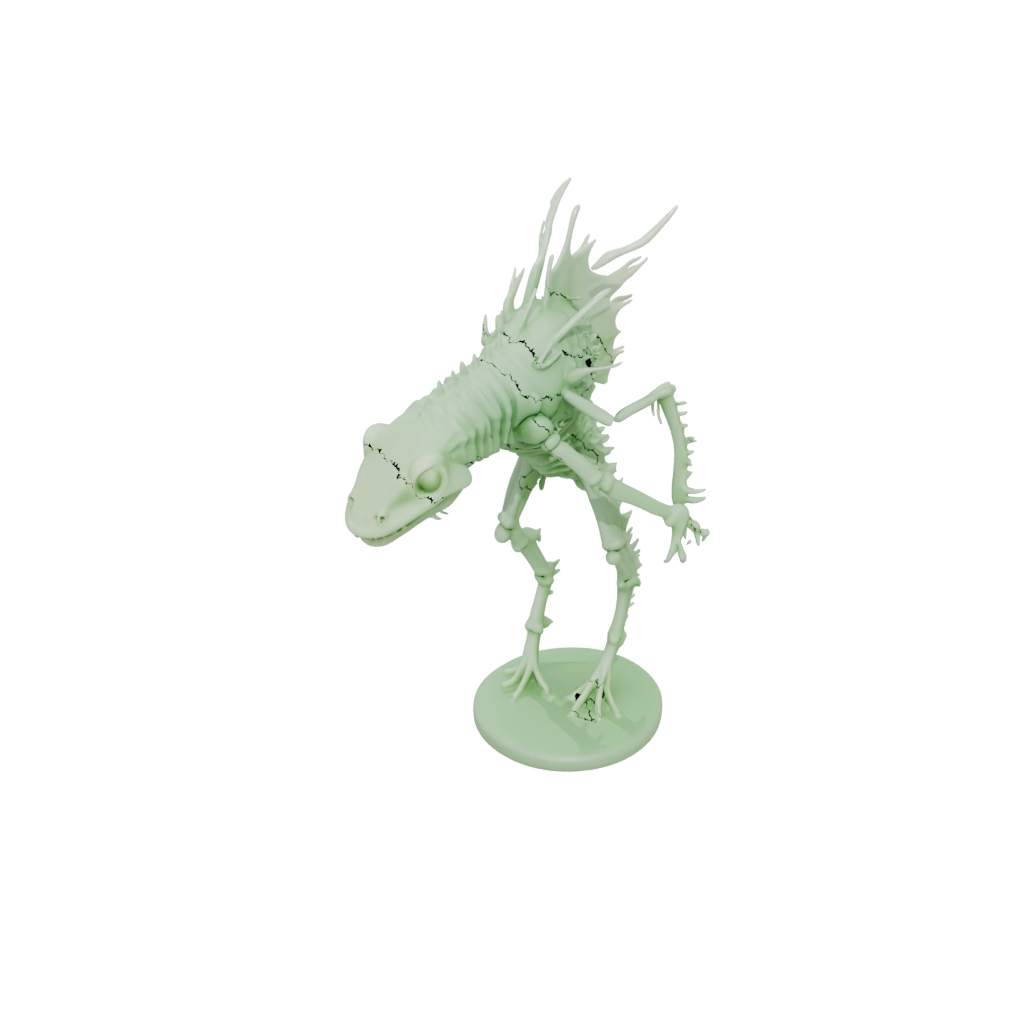 Glow Skeleton Flexi Axolotl
