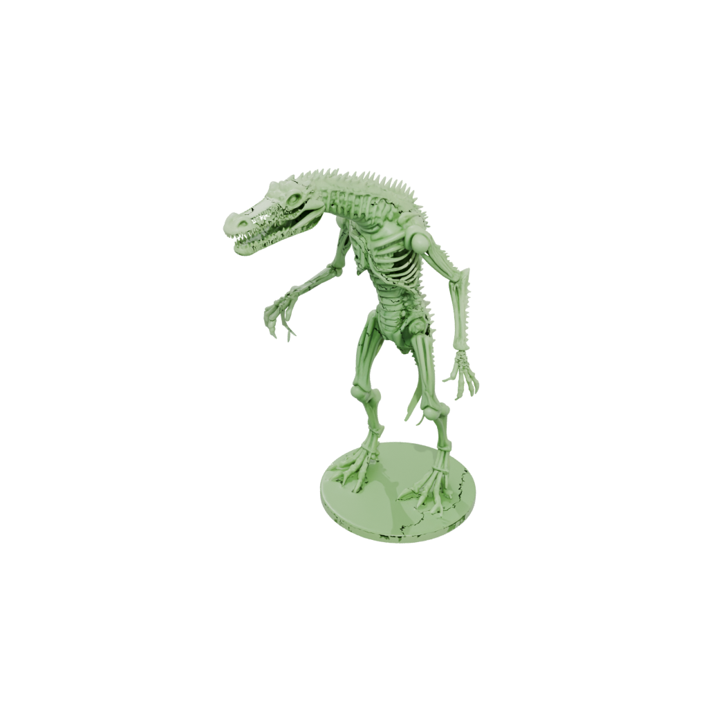 Glow Skeleton Flexi Crocodile