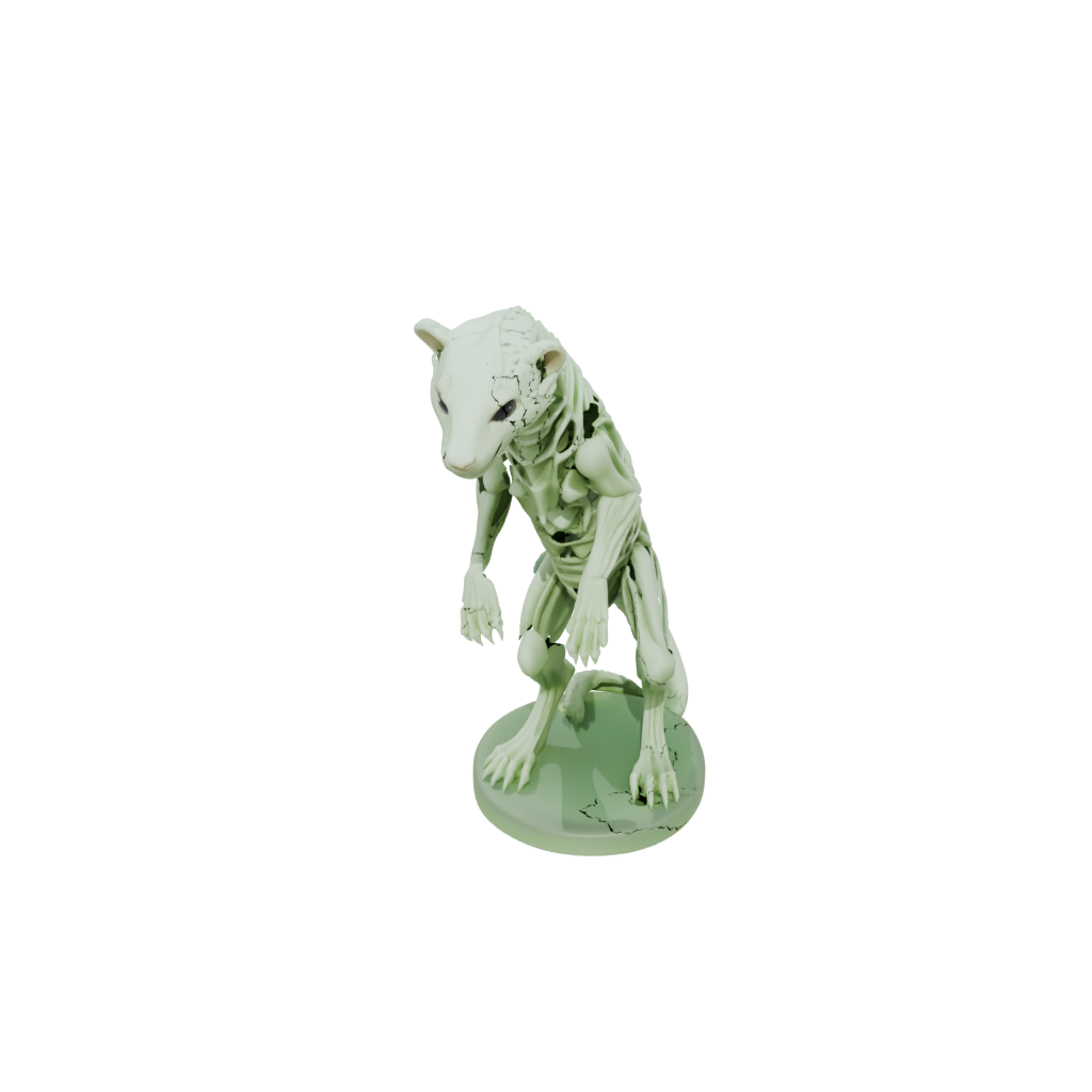 Glow Skeleton Flexi Ferret