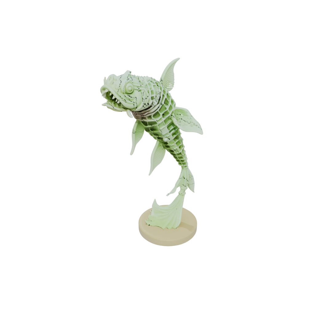 Glow Skeleton Flexi Koi Fish