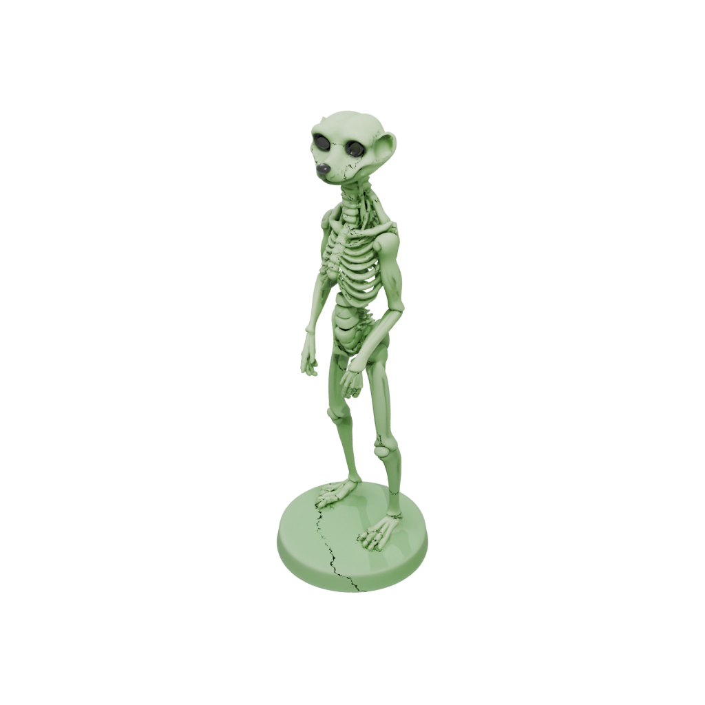 Glow Skeleton Flexi Meerkat