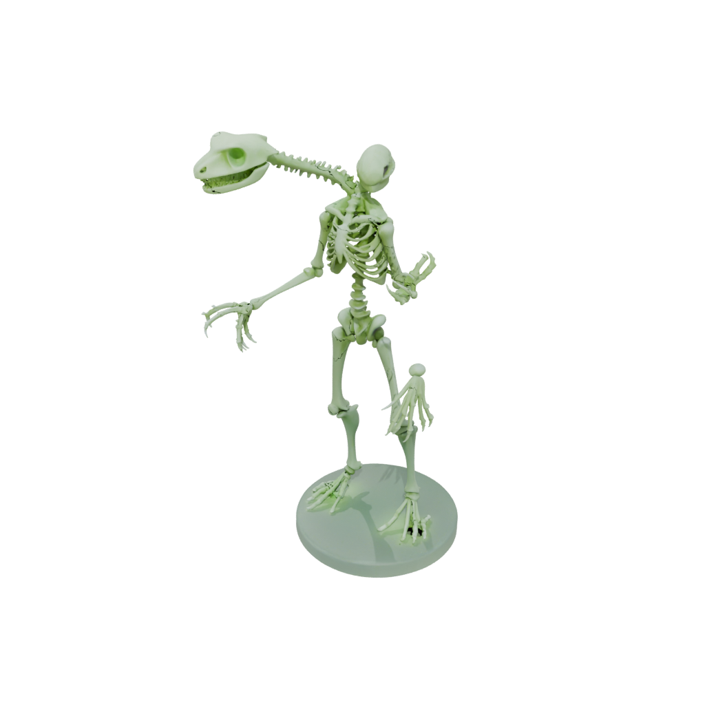 Glow Skeleton Flexi Newt