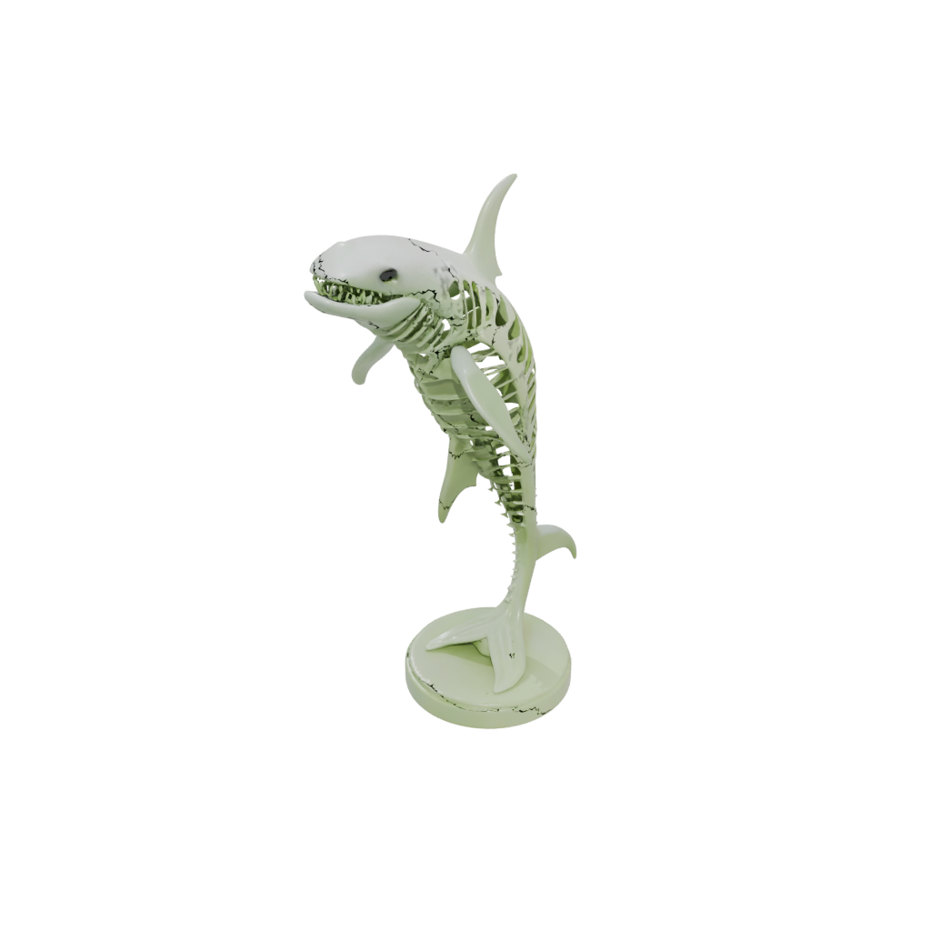 Glow Skeleton Flexi Orca Whale