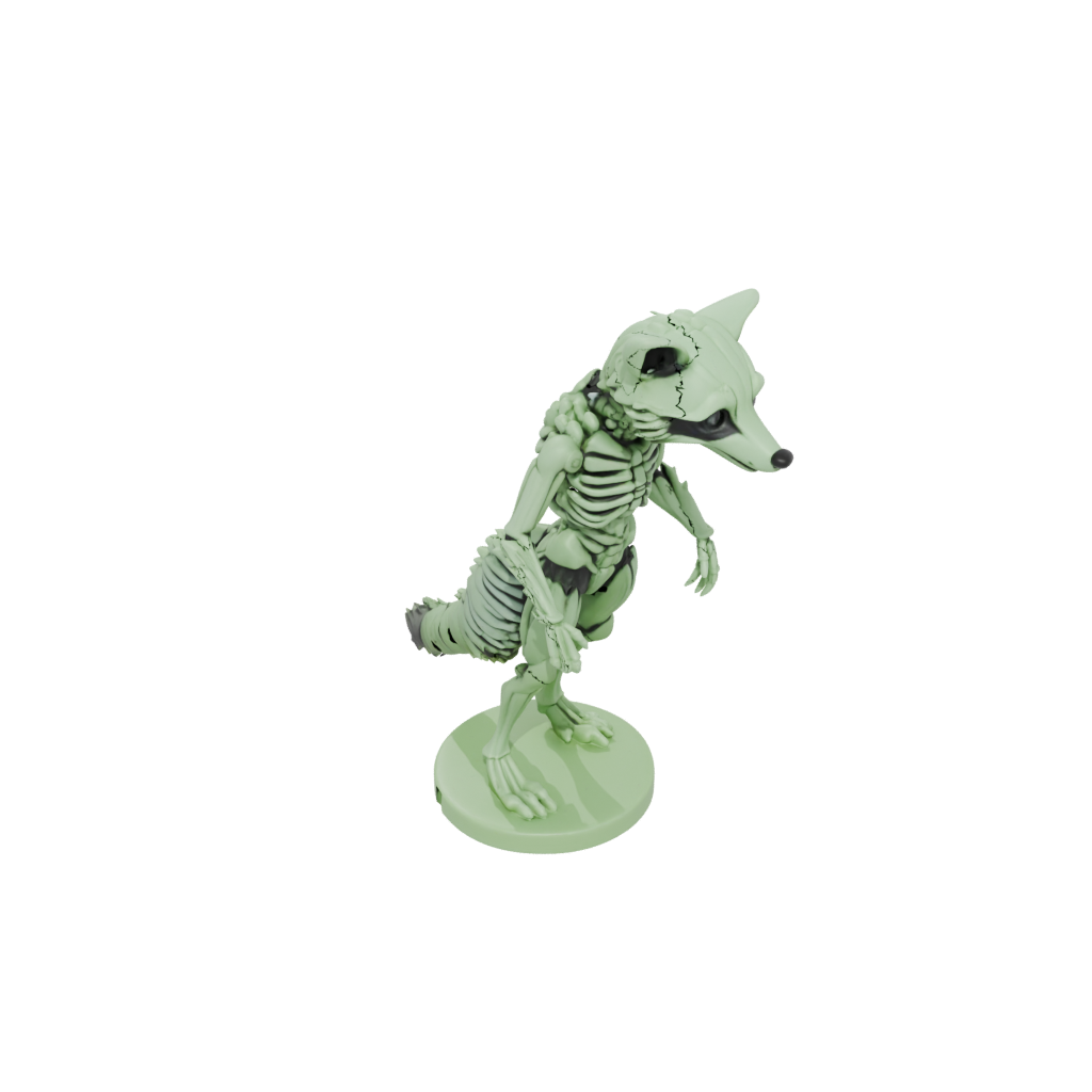 Glow Skeleton Flexi Raccoon