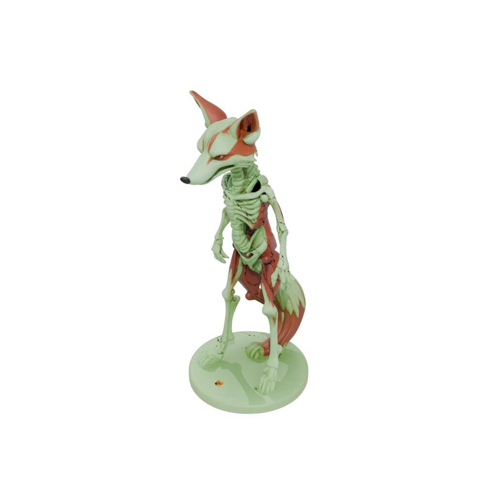 Glow Skeleton Flexi Red Fox