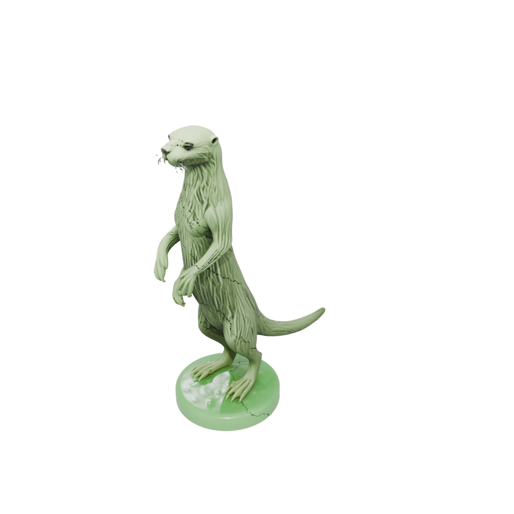 Glow Skeleton Flexi River Otter