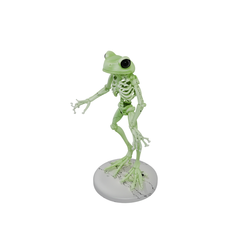 Glow Skeleton Flexi Tree Frog