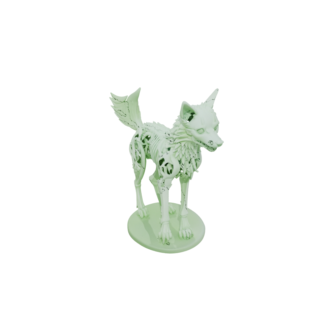 Glow Skeleton Flexi Wolf Pup