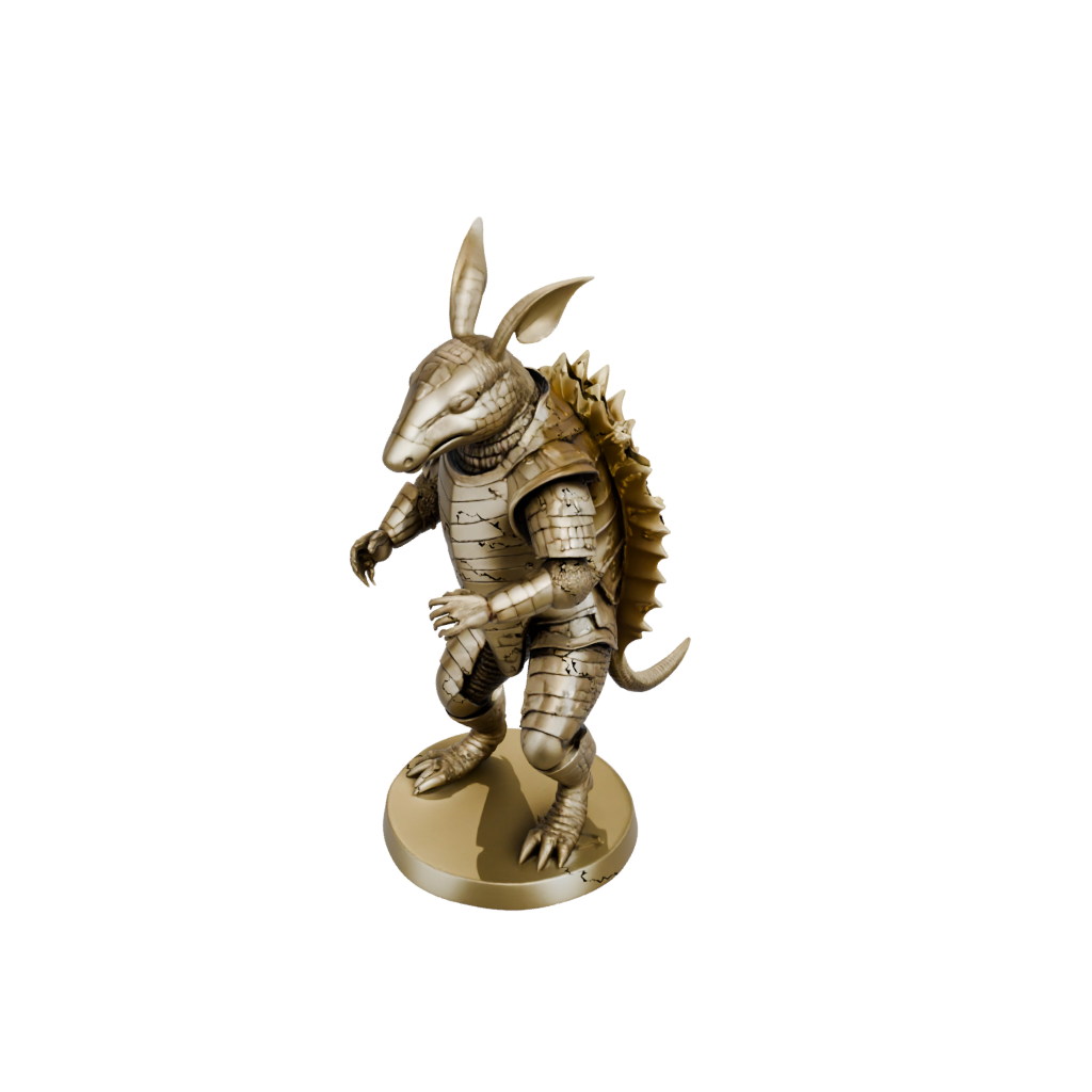 Gold Armored Flexi Armadillo