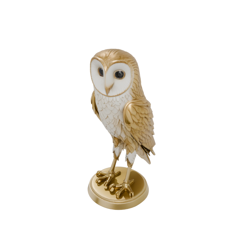 Gold Armored Flexi Barn Owl