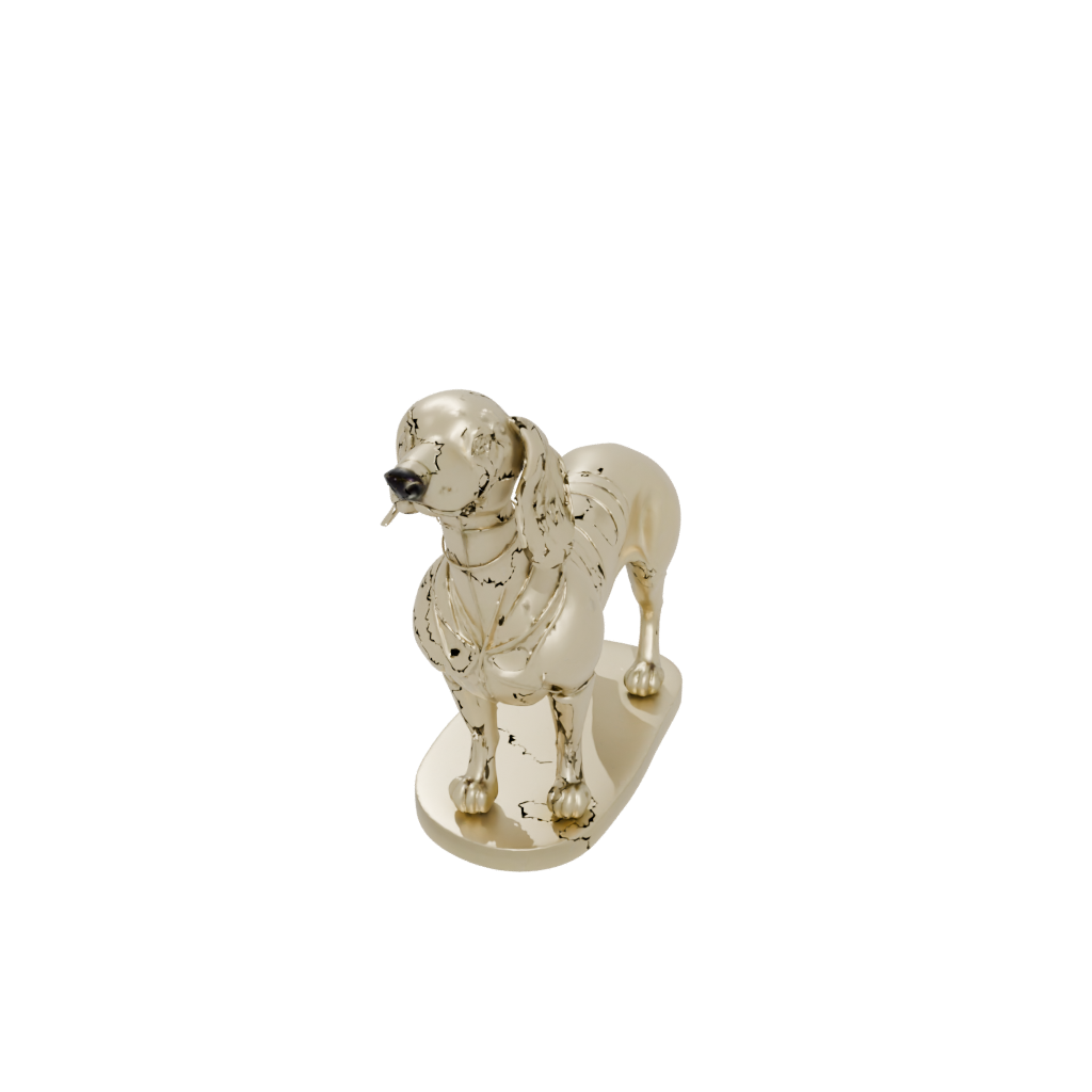 Gold Armored Flexi Dachshund Dog