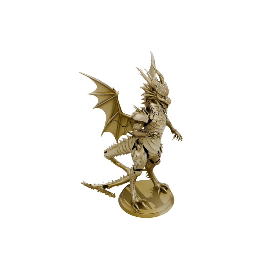 Gold Armored Flexi Dragon