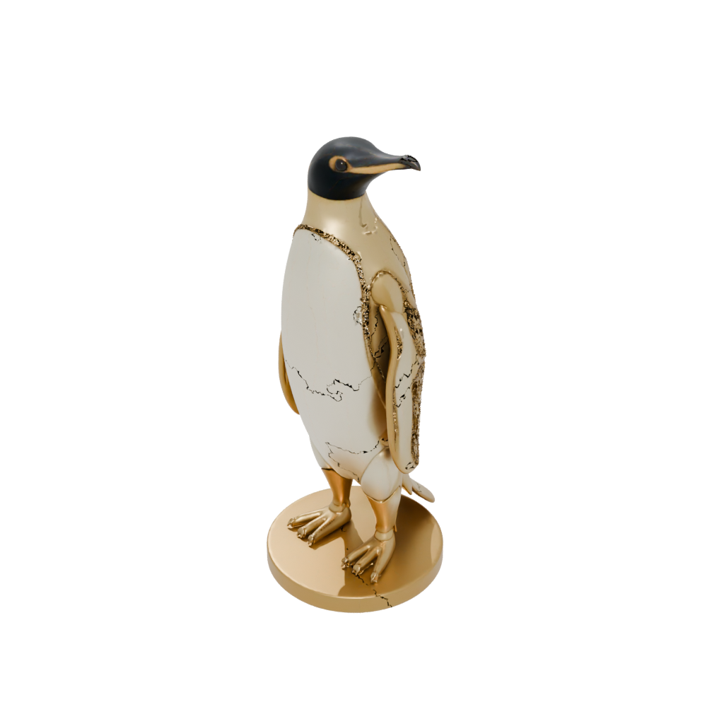 Gold Armored Flexi Emperor Penguin
