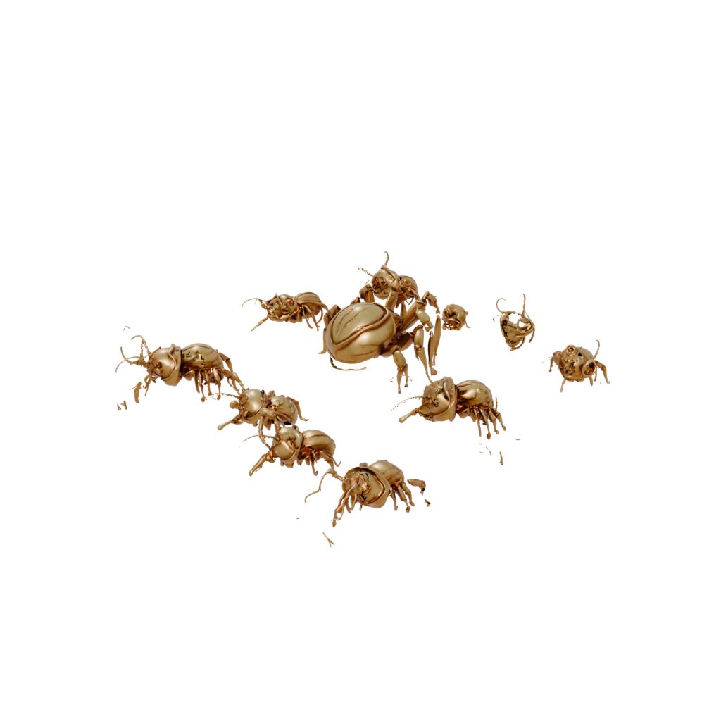 Gold Armored Flexi Hermit Crab