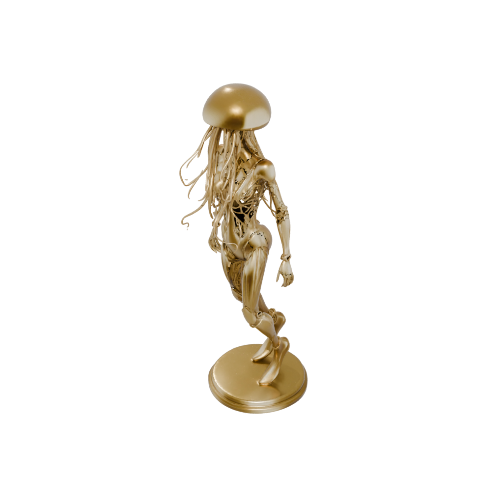 Gold Armored Flexi Jellyfish