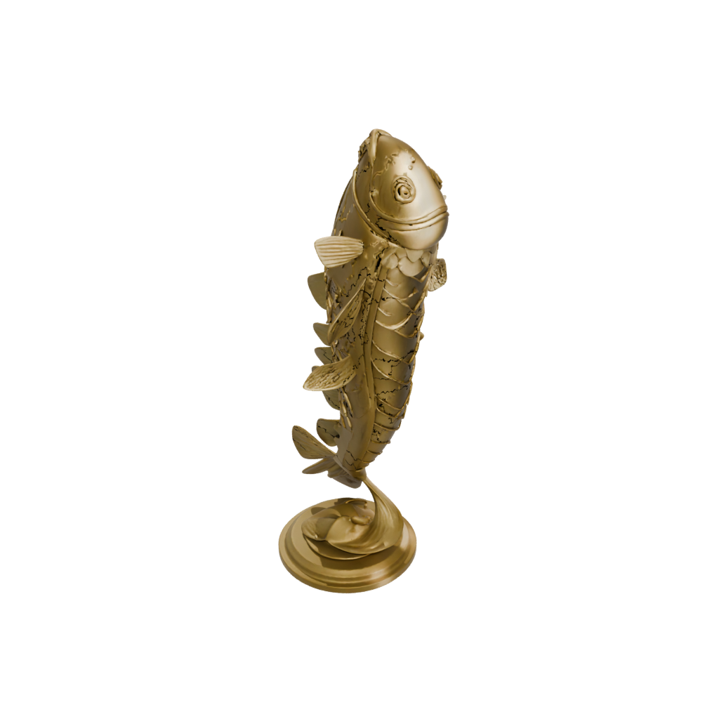 Gold Armored Flexi Koi Fish