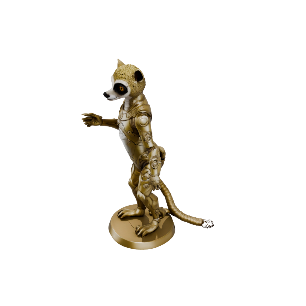 Gold Armored Flexi Lemur