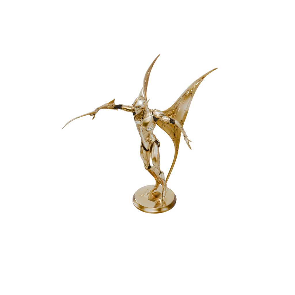 Gold Armored Flexi Manta Ray
