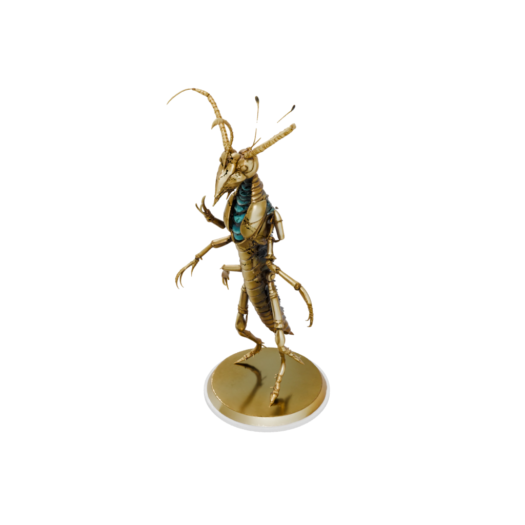 Gold Armored Flexi Mantis Shrimp