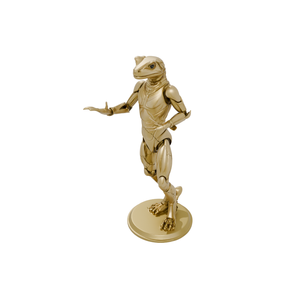 Gold Armored Flexi Newt