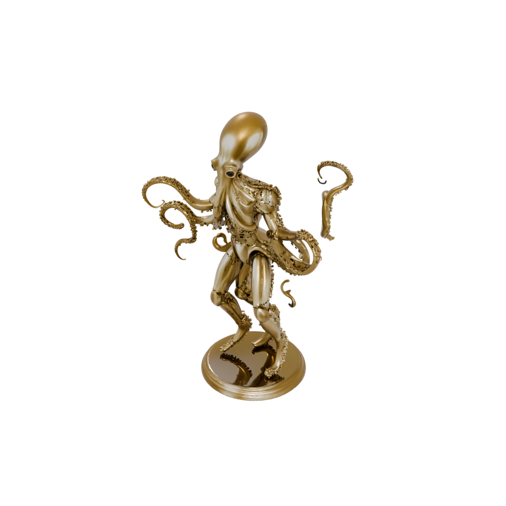 Gold Armored Flexi Octopus