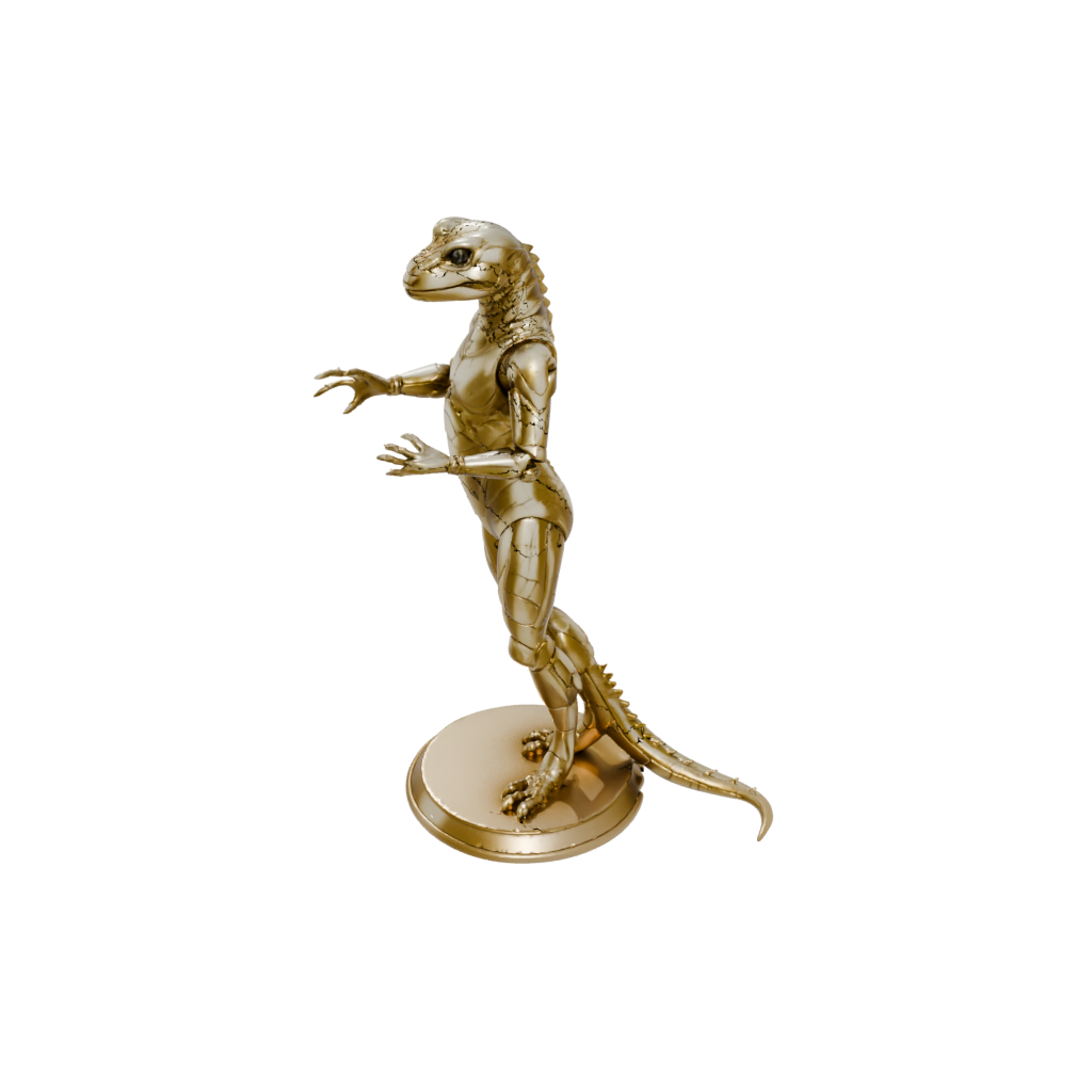 Gold Armored Flexi Salamander