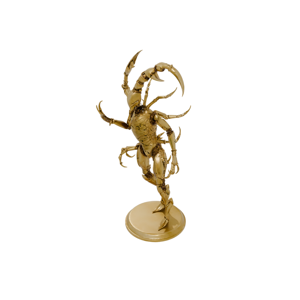 Gold Armored Flexi Scorpion