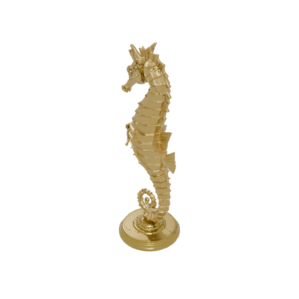 Gold Armored Flexi Seahorse