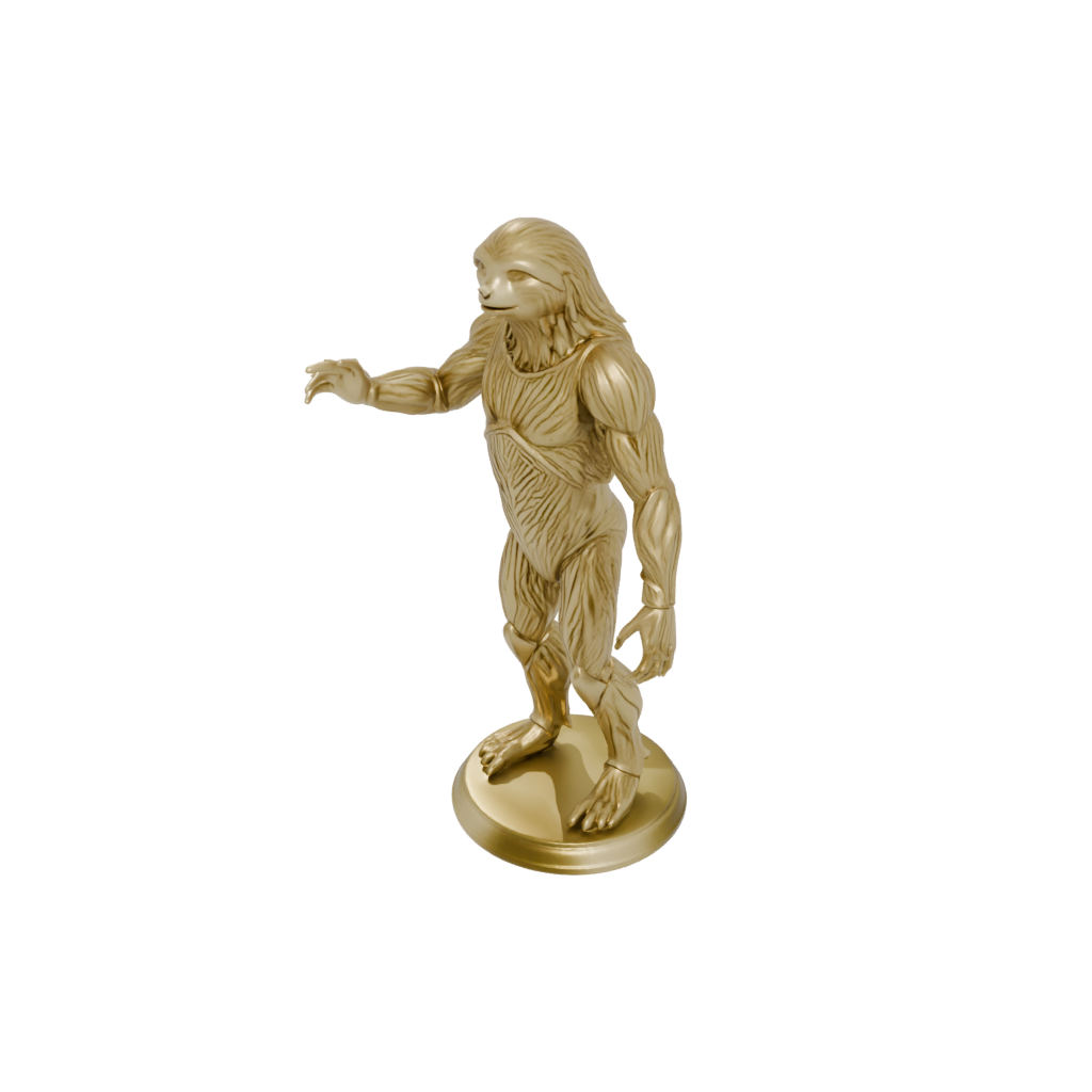 Gold Armored Flexi Sloth