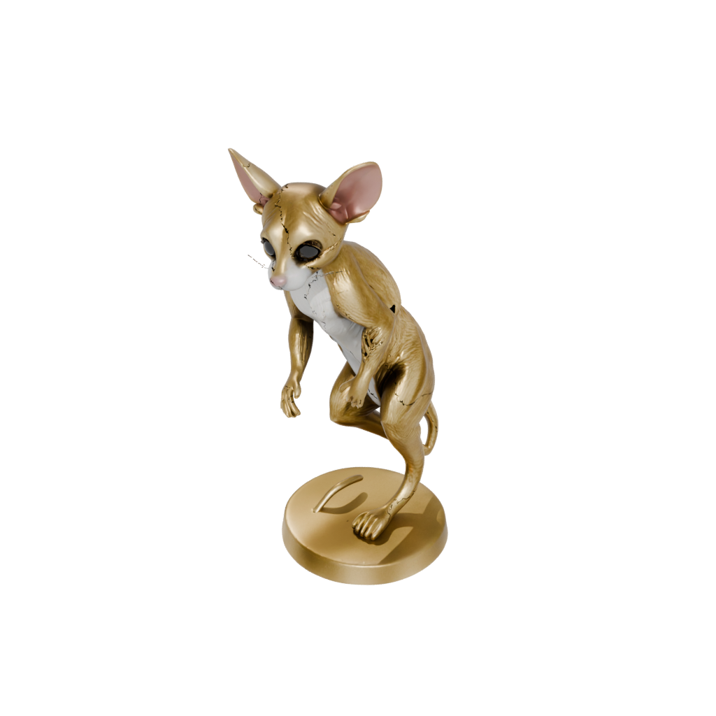 Gold Armored Flexi Sugar Glider