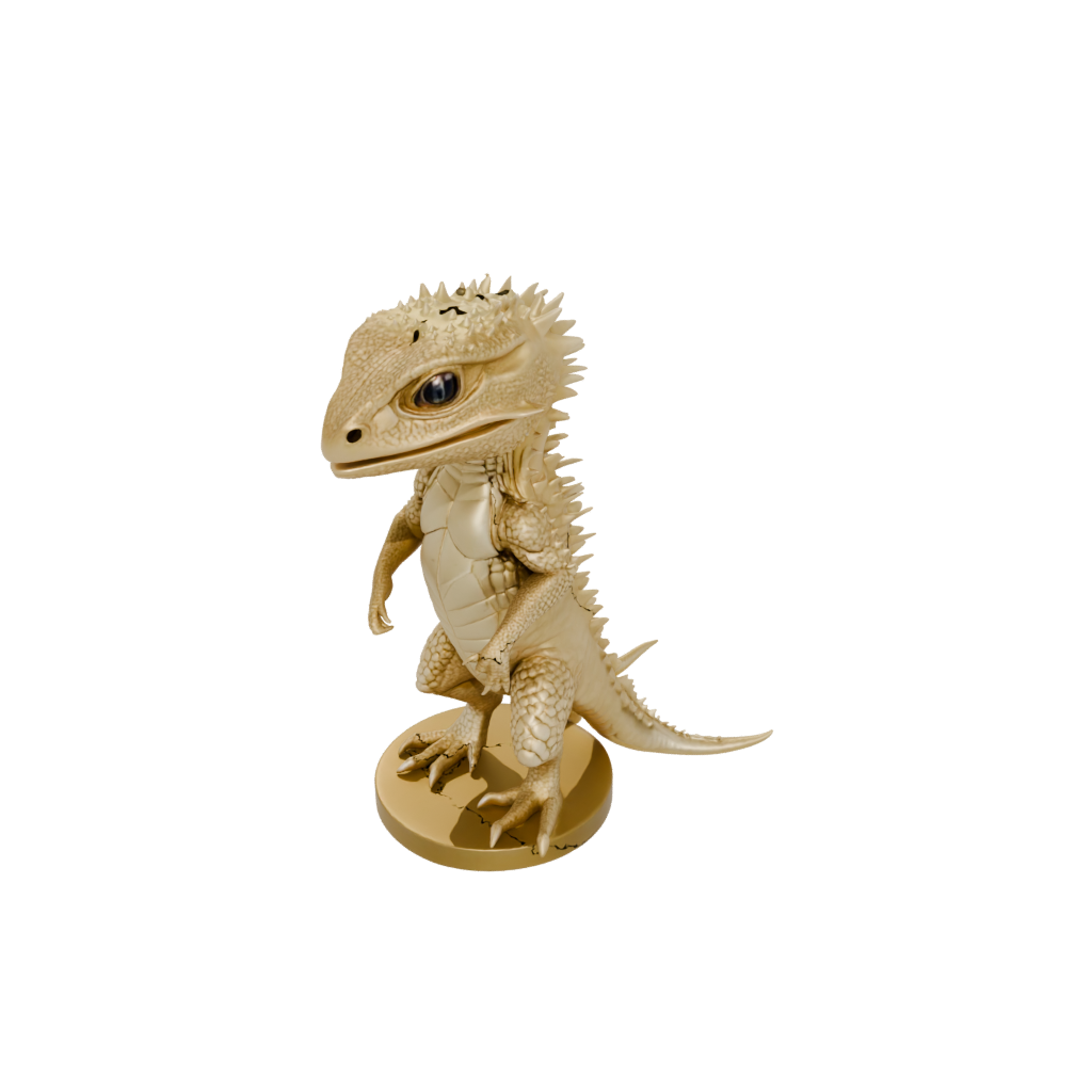 Gold Chibi Flexi Bearded Dragon