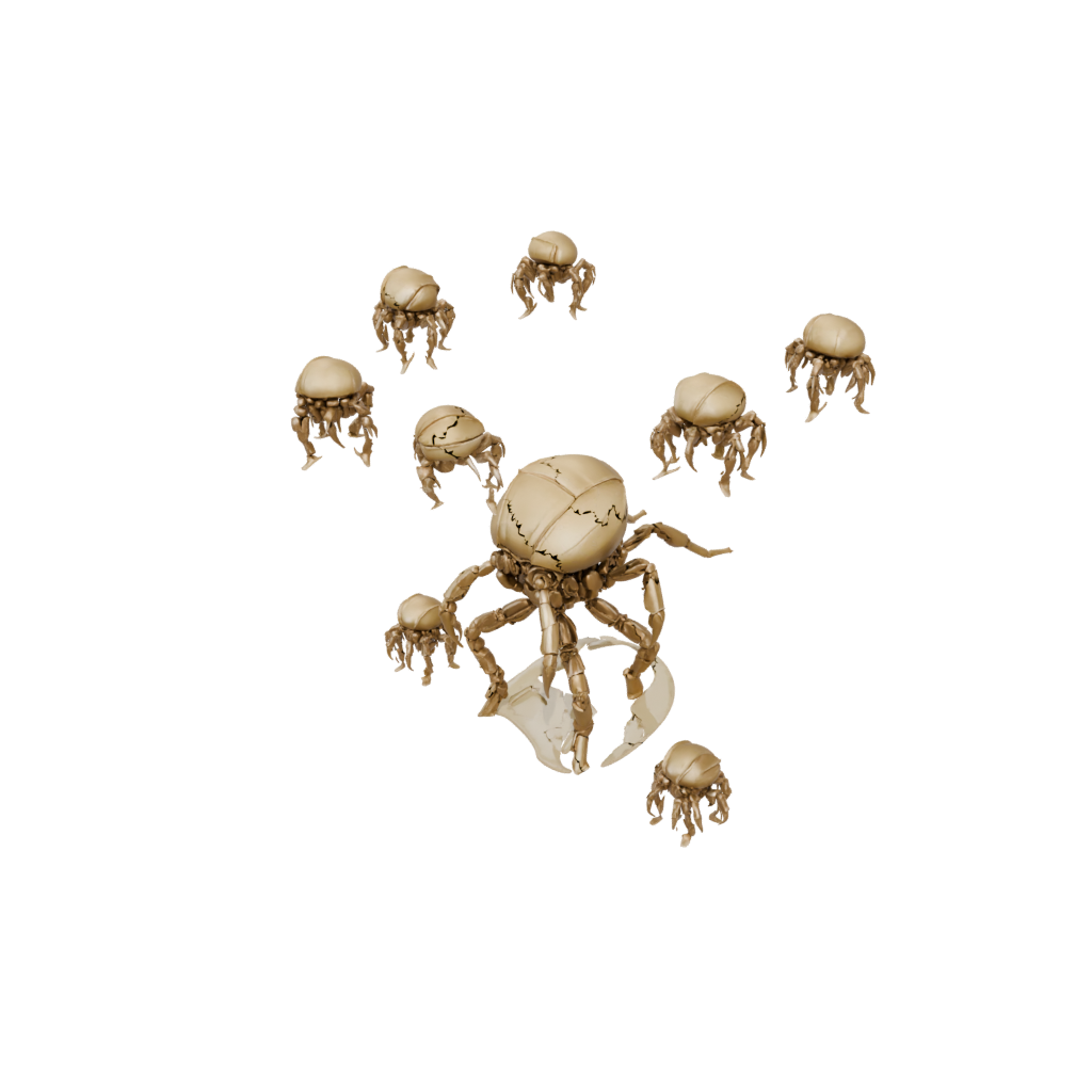 Gold Chibi Flexi Hermit Crab
