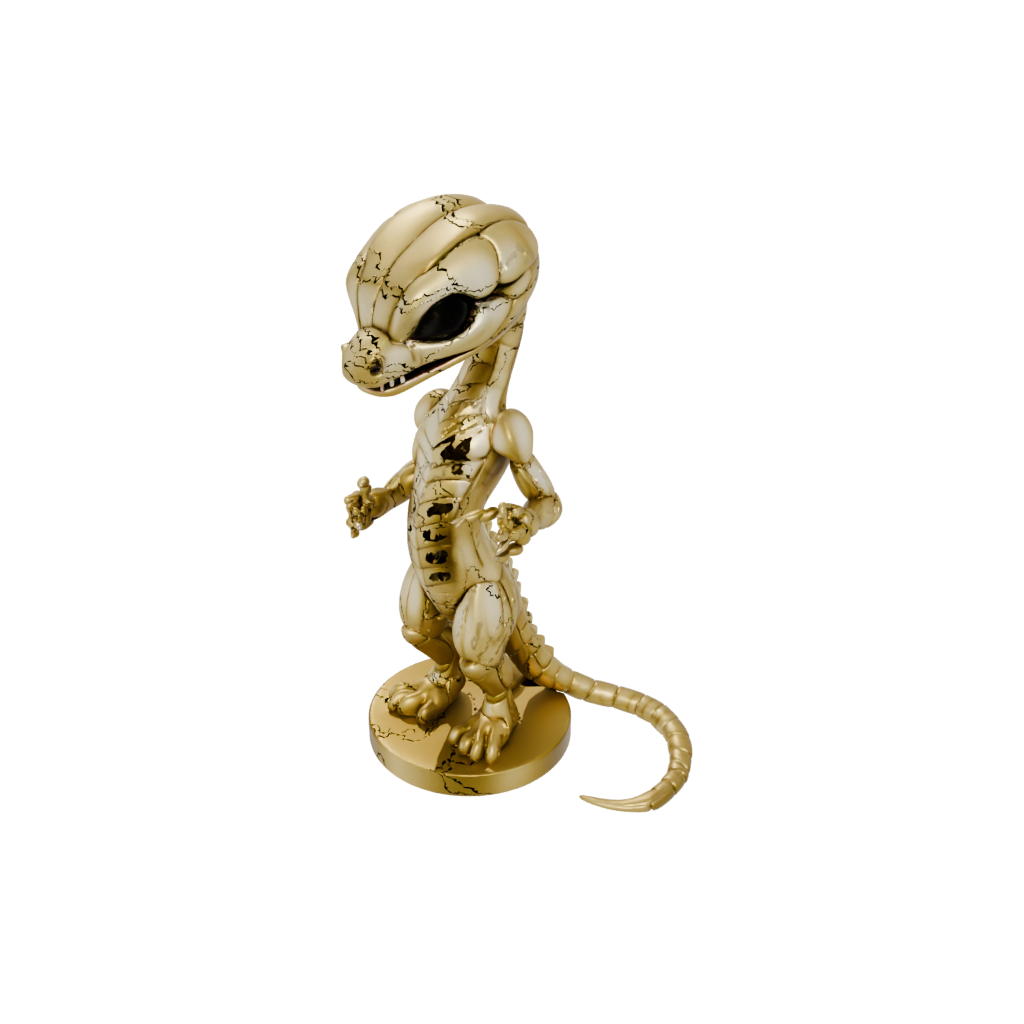 Gold Chibi Flexi King Cobra