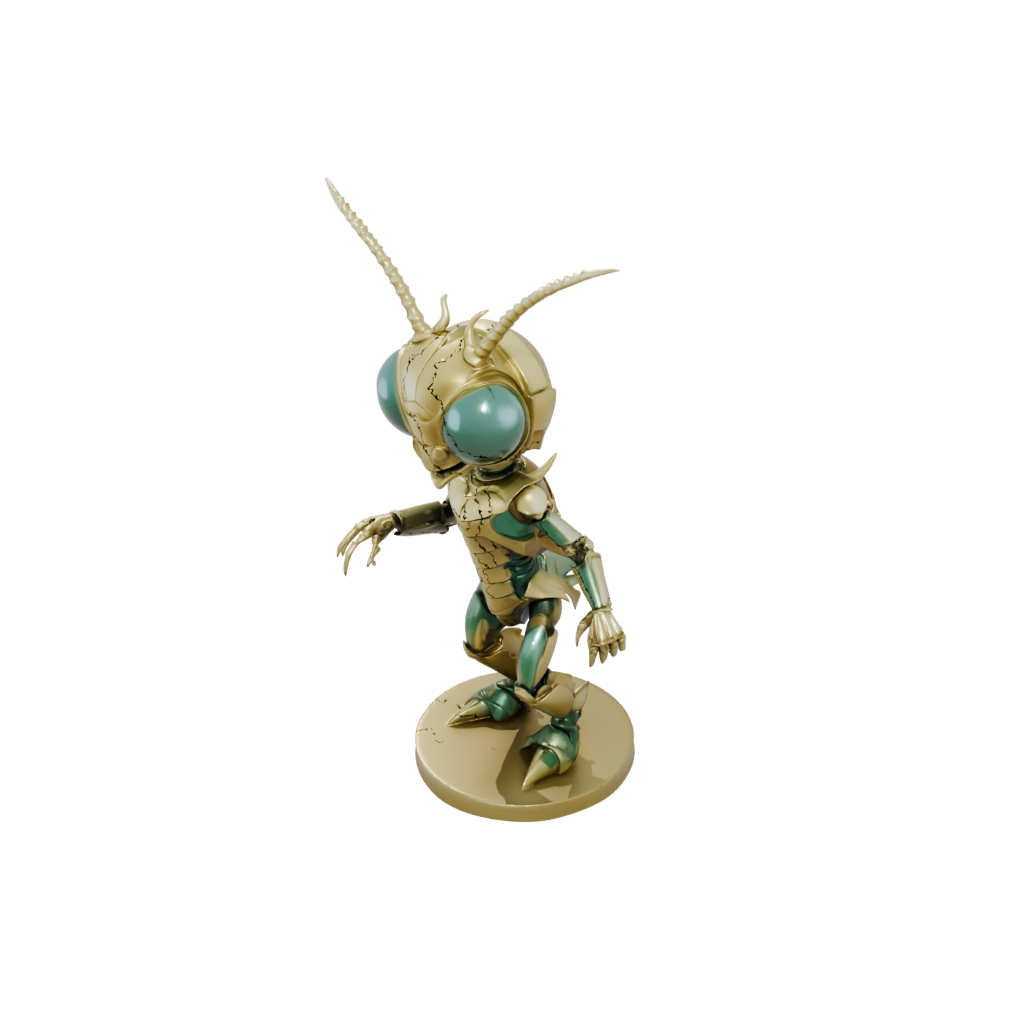 Gold Chibi Flexi Mantis Shrimp