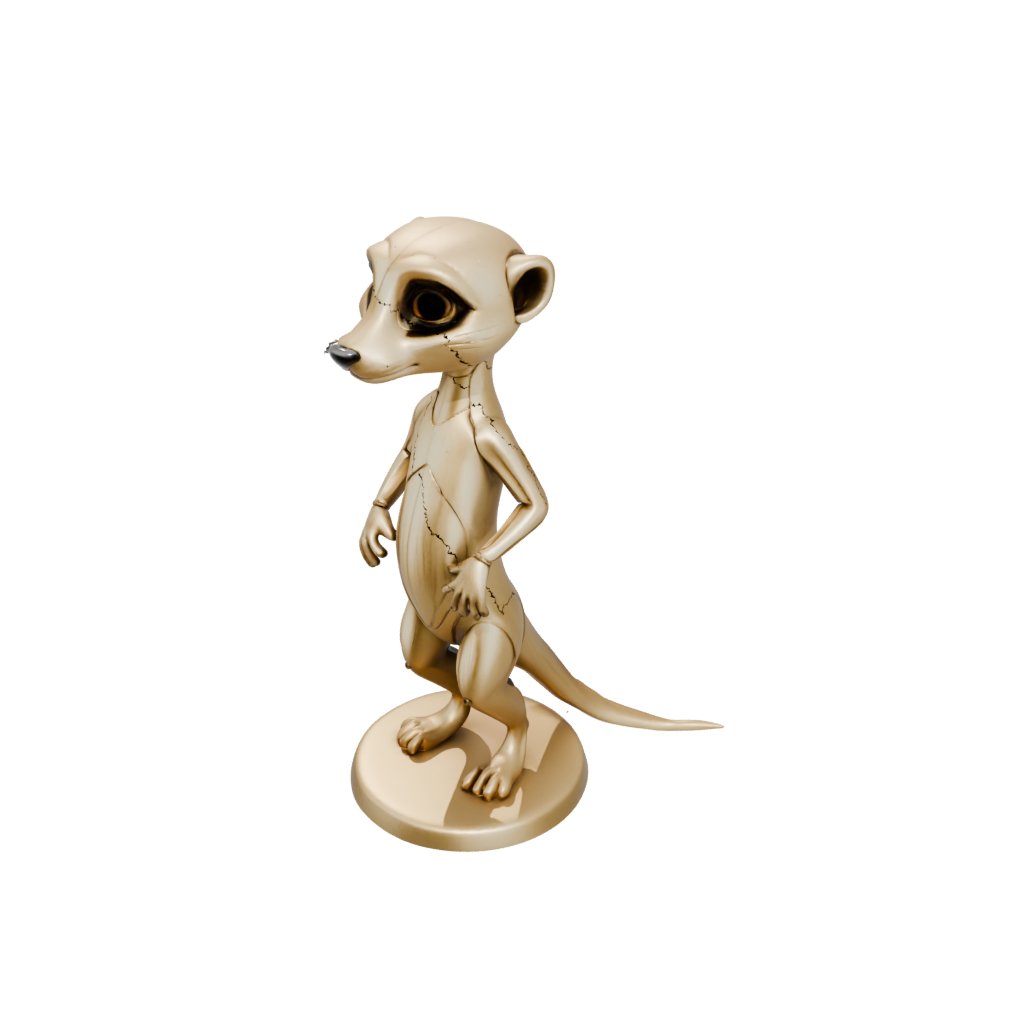 Gold Chibi Flexi Meerkat