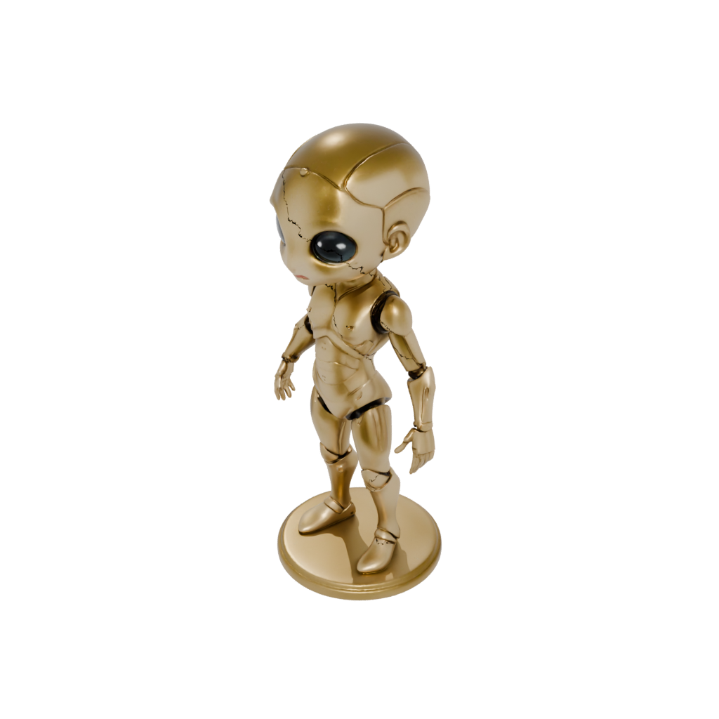 Gold Chibi Flexi Nautilus