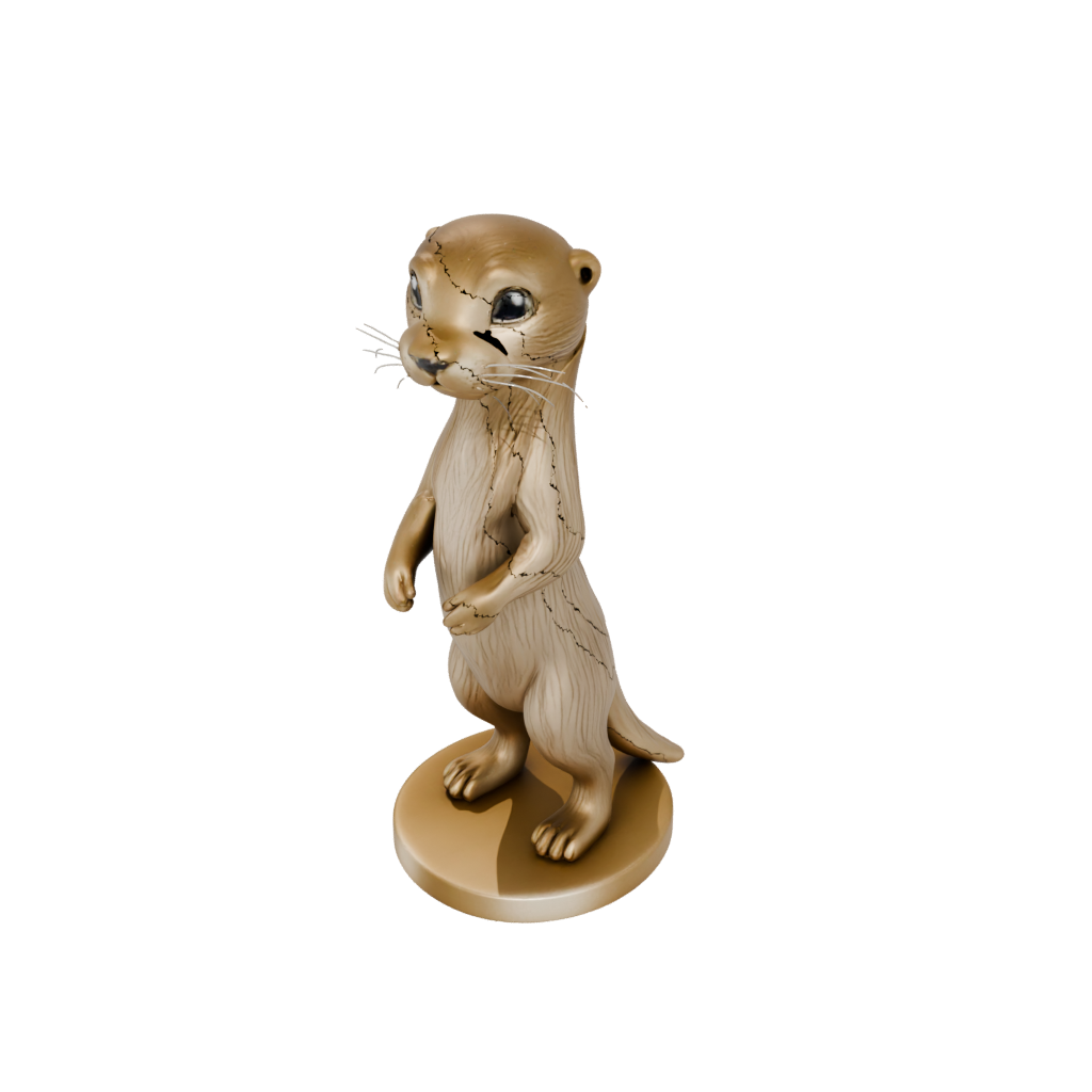 Gold Chibi Flexi River Otter