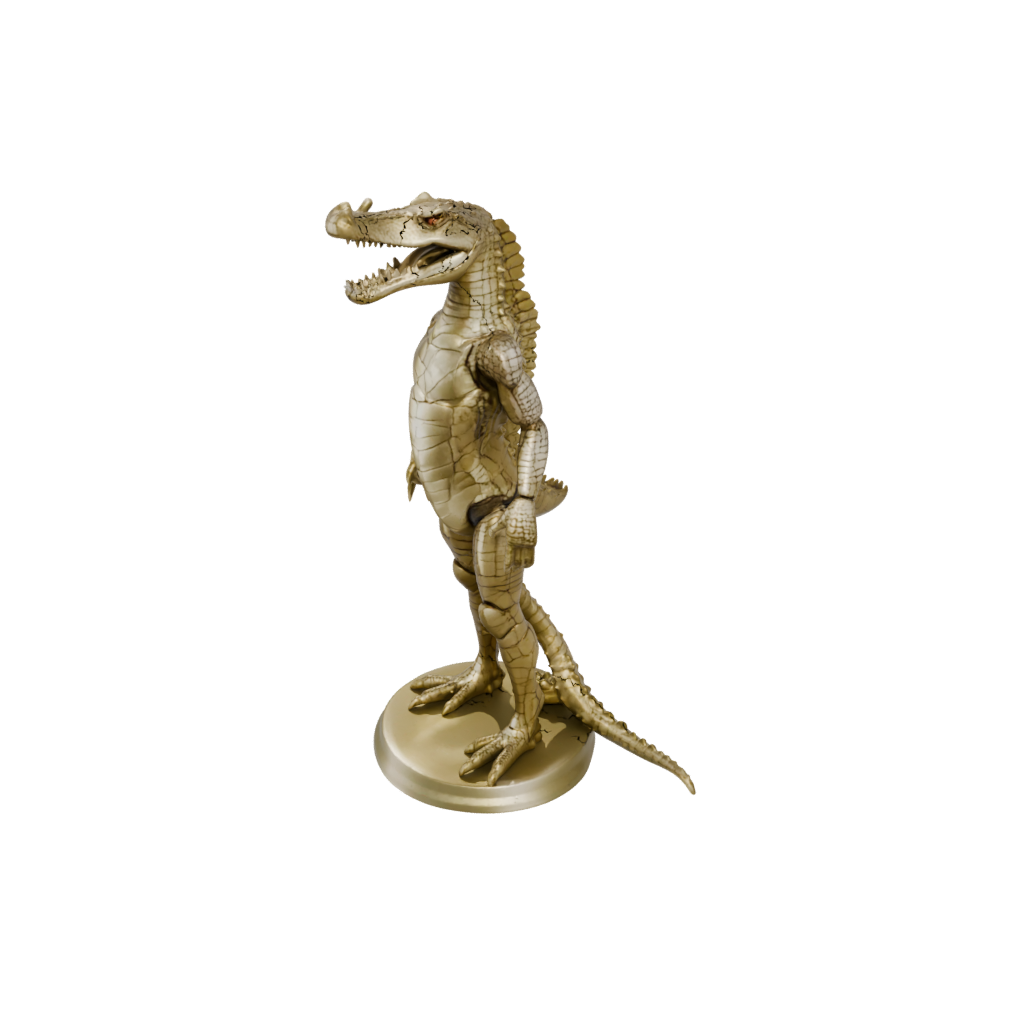 Gold Flexi Crocodile