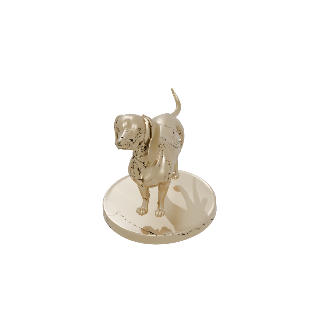 Gold Flexi Dachshund Dog
