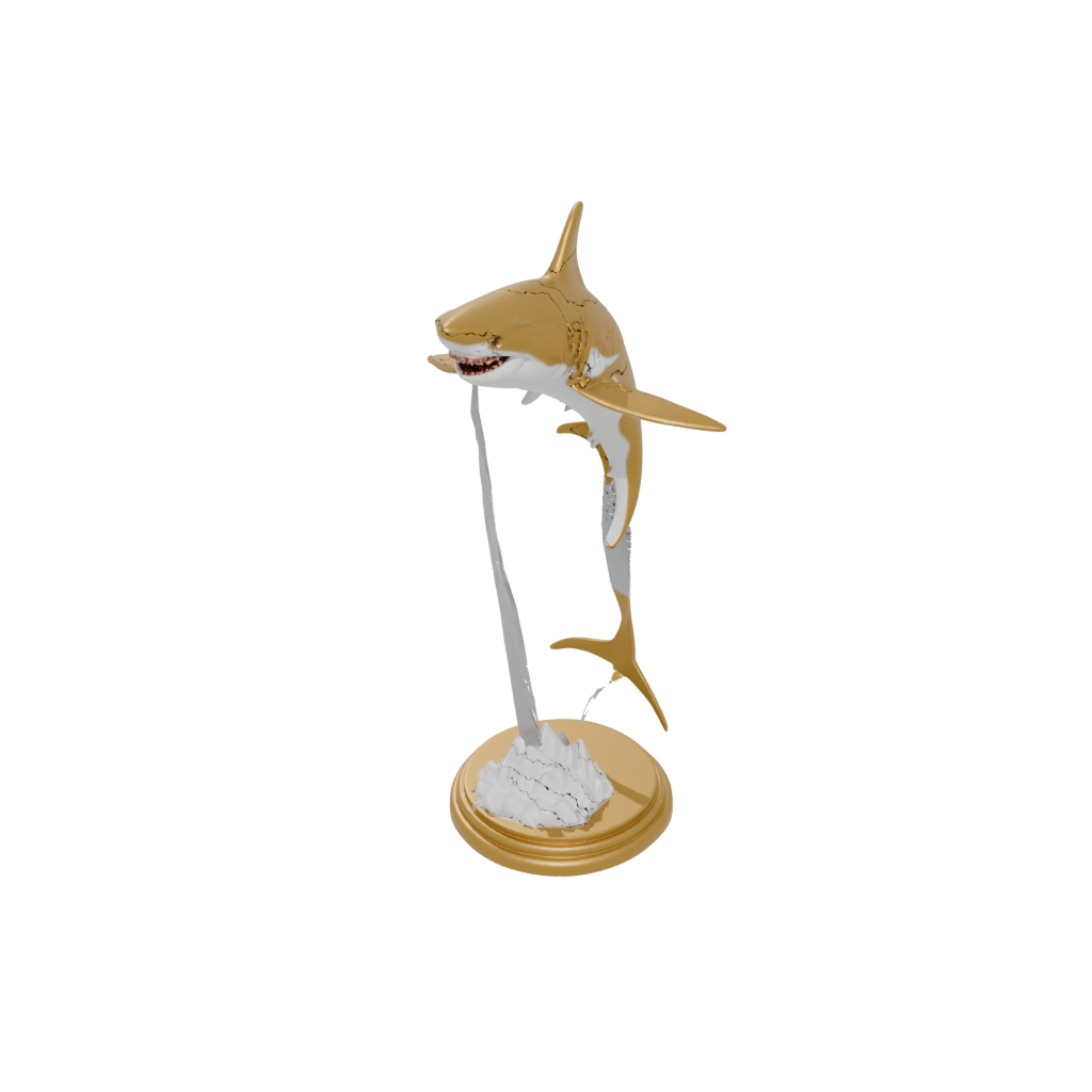 Gold Flexi Great White Shark