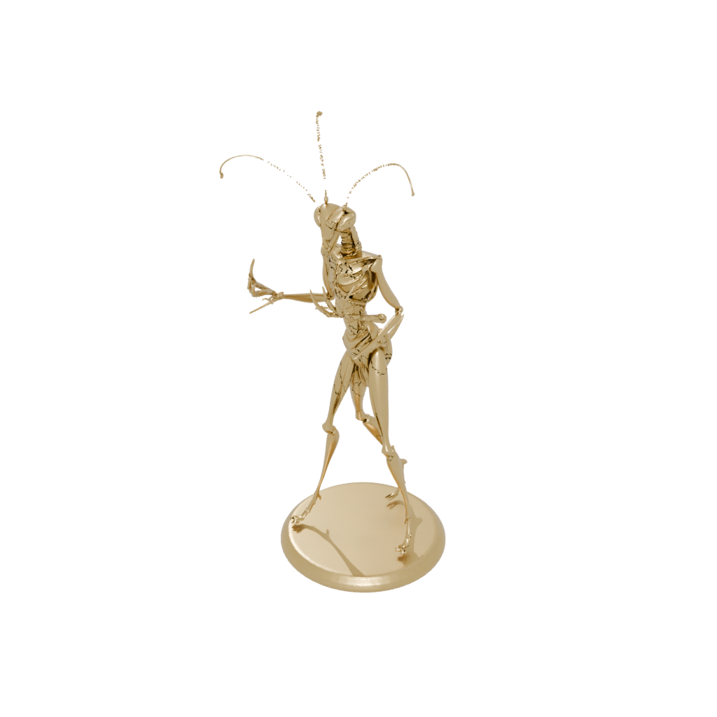 Gold Flexi Praying Mantis