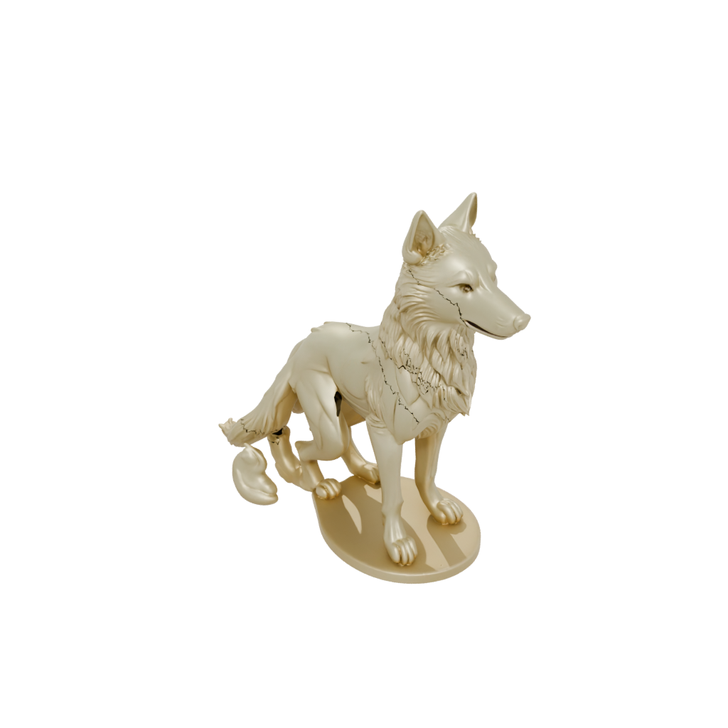 Gold Flexi Wolf Pup