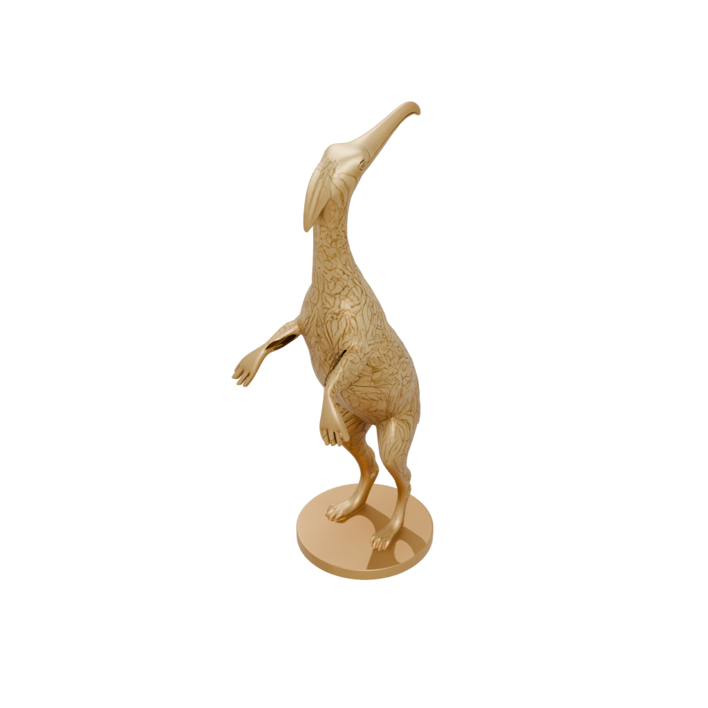 Gold Floral Flexi Anteater