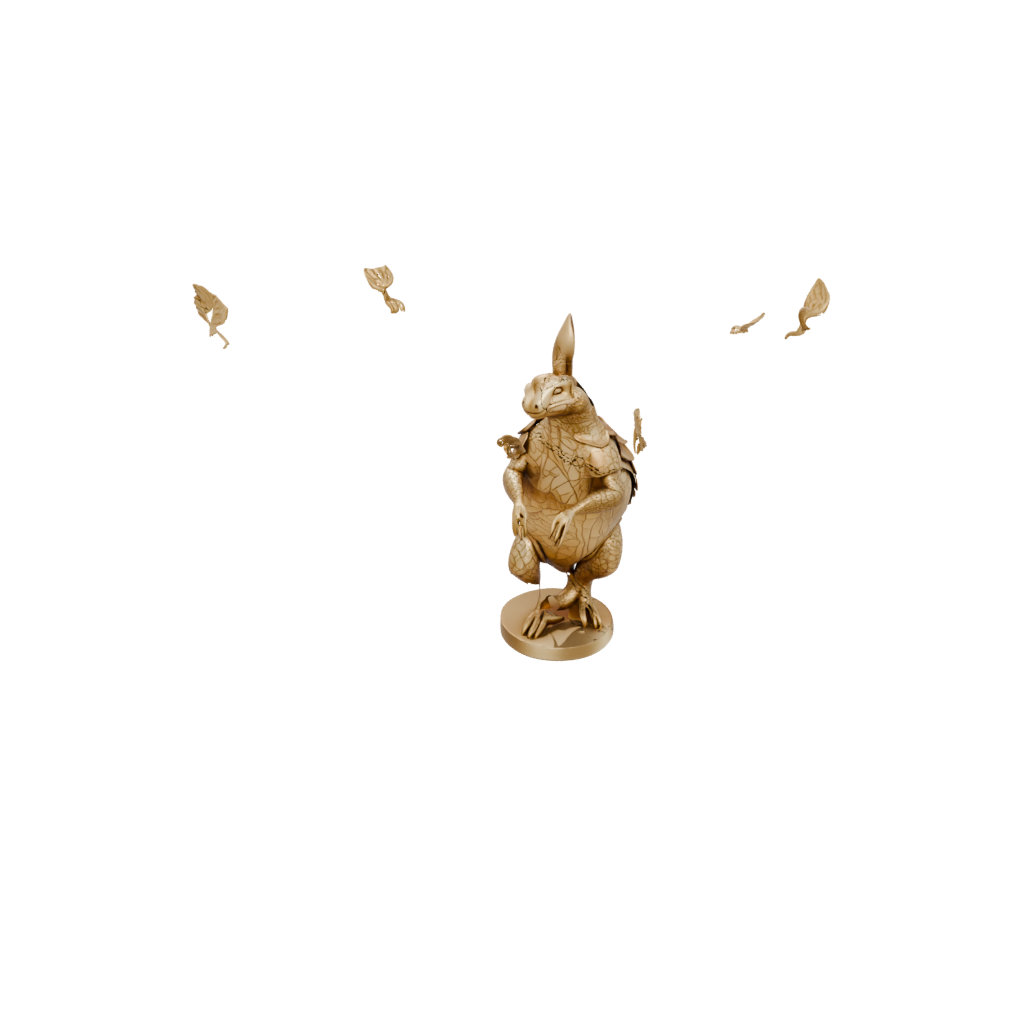 Gold Floral Flexi Armadillo